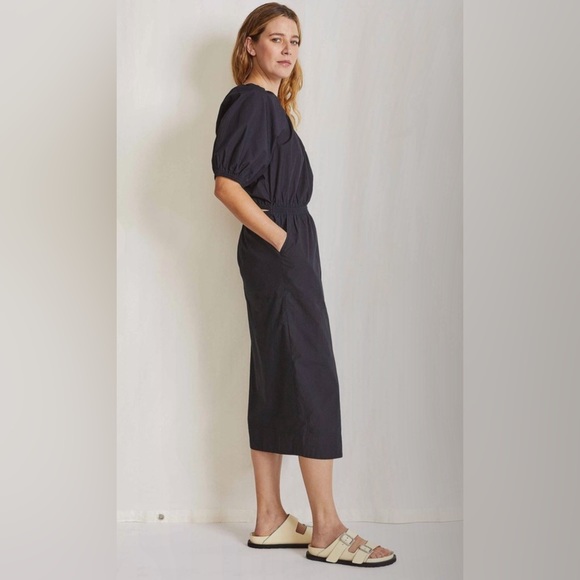 Apiece Apart | Midi One Shoulder Dress | Fitted waistband | Sz Medium - Picture 1 of 13